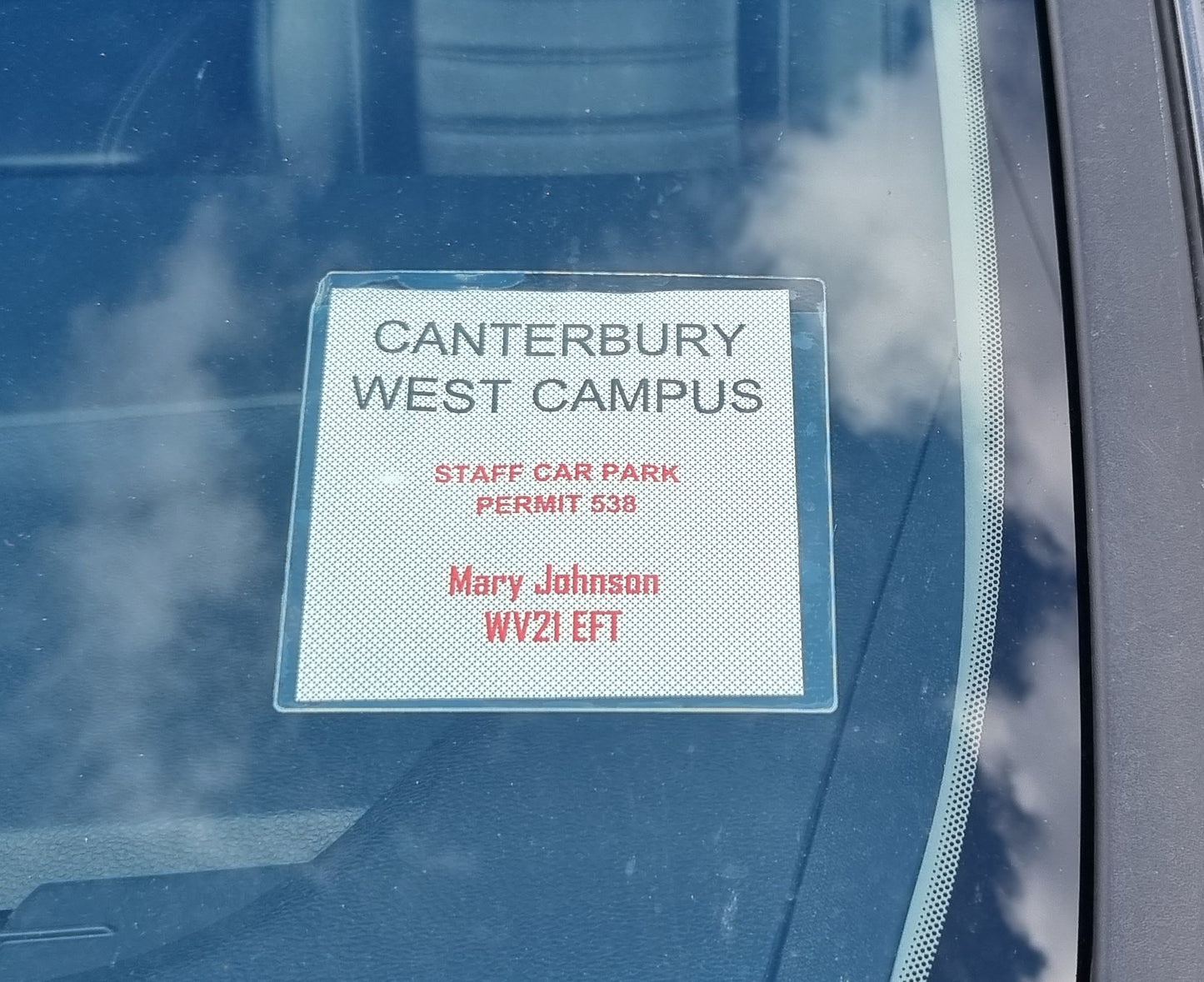 Permit & Media Adhesive Pockets