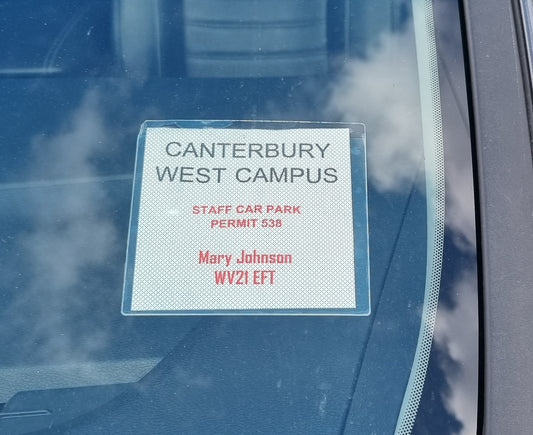 Permit & Media Adhesive Pockets