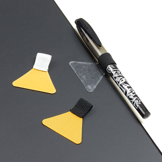 Black Elastic Pen Holder With Adhesive Pad