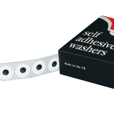 Ring reinforcers for card and paper - White PP - Pack of 1000